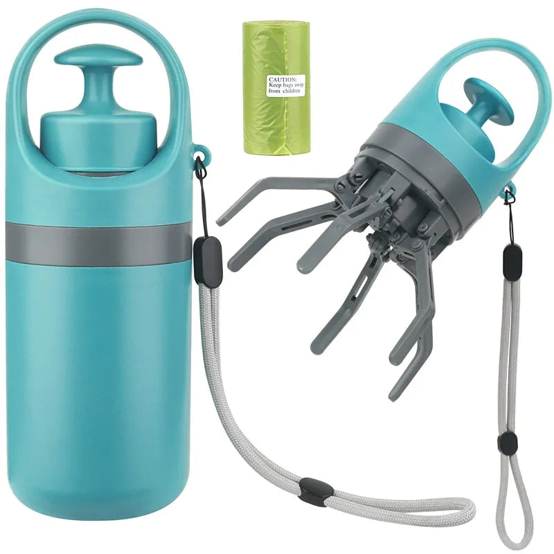 Dog pooper scooper with bag dispenser front view