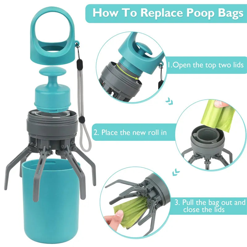 Dog pooper scooper claw design