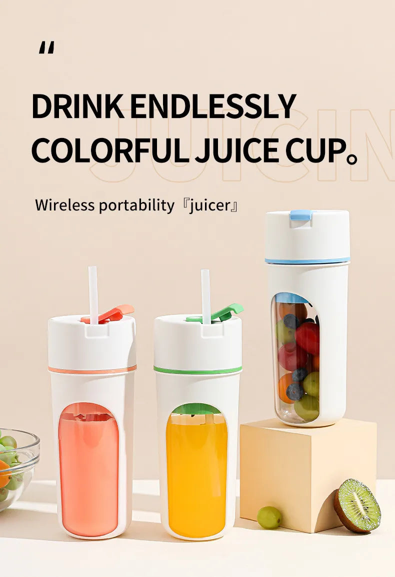 Portable USB juicer blender front view