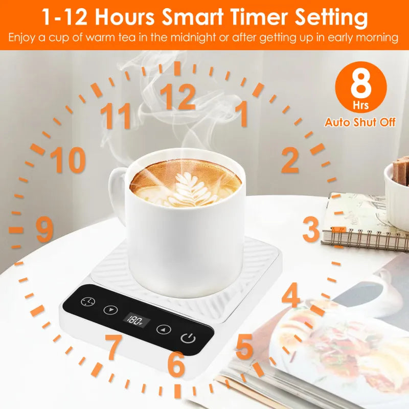 Electric mug warmer with mug