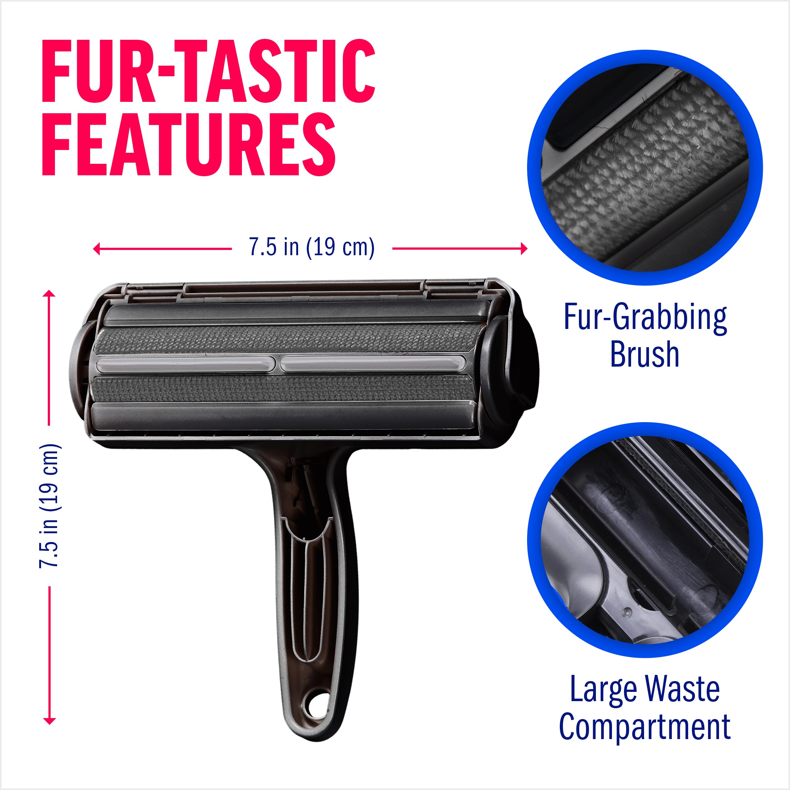Pet Hair Remover Roller — Reusable Lint Roller for Cats & Dogs