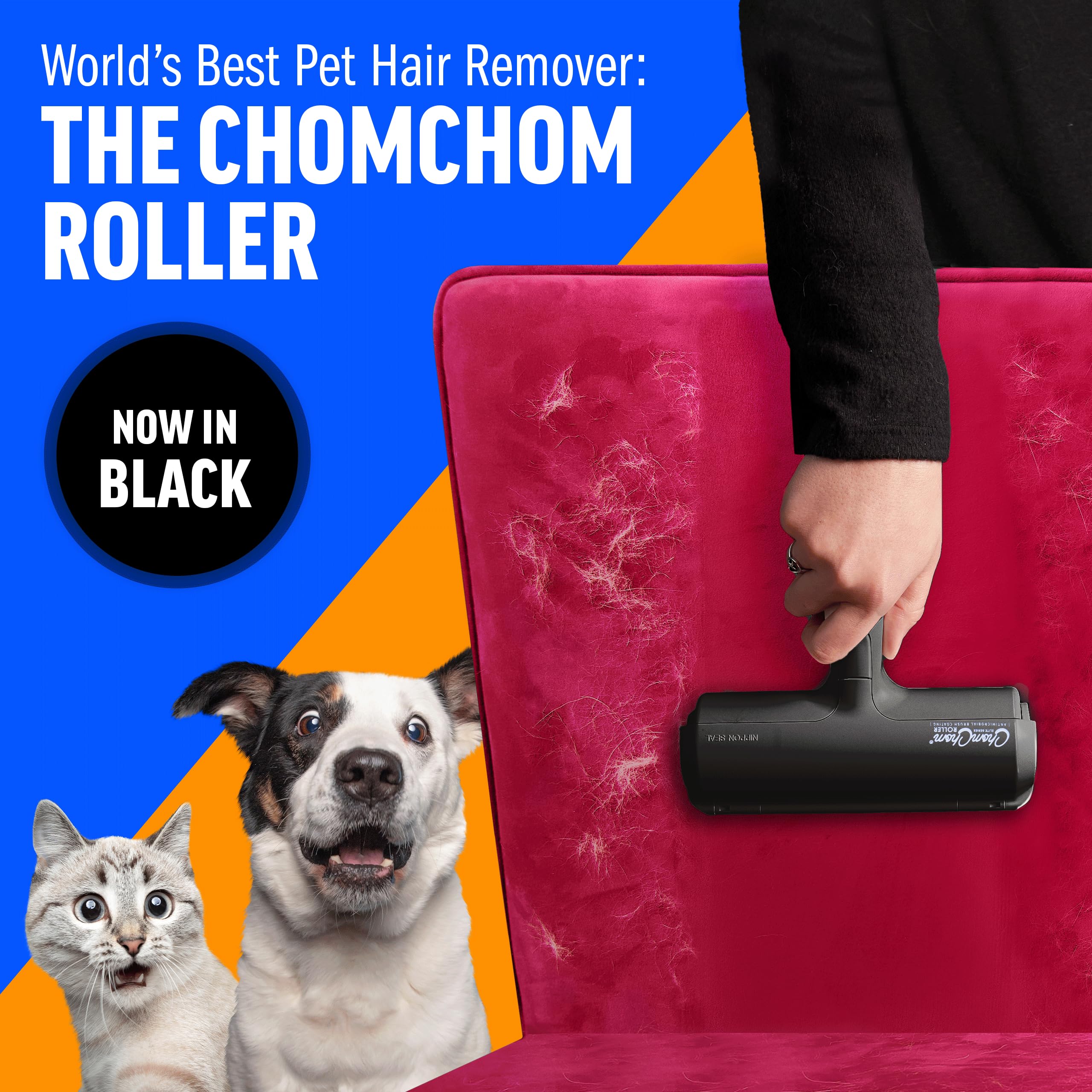 Pet Hair Remover Roller — Reusable Lint Roller for Cats & Dogs