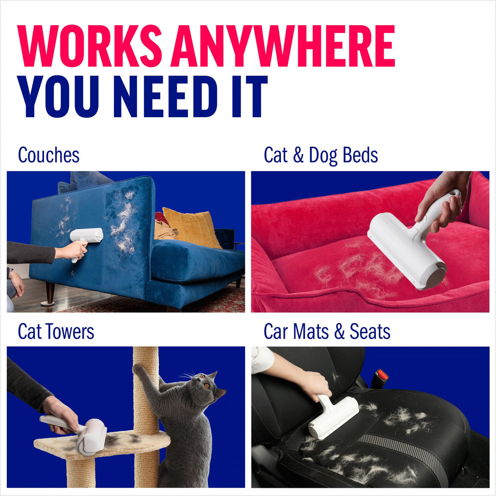 Pet Hair Remover Roller — Reusable Lint Roller for Cats & Dogs