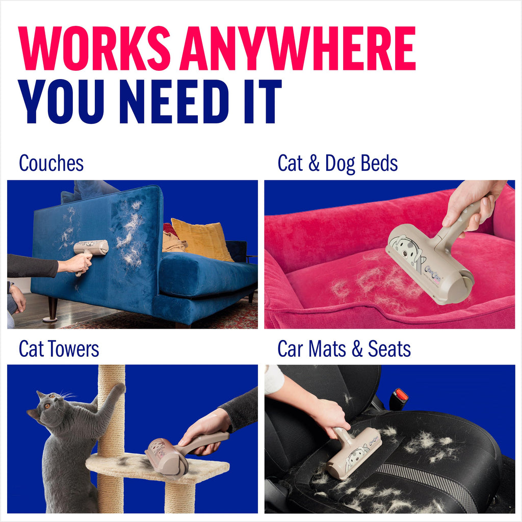 Pet Hair Remover Roller — Reusable Lint Roller for Cats & Dogs