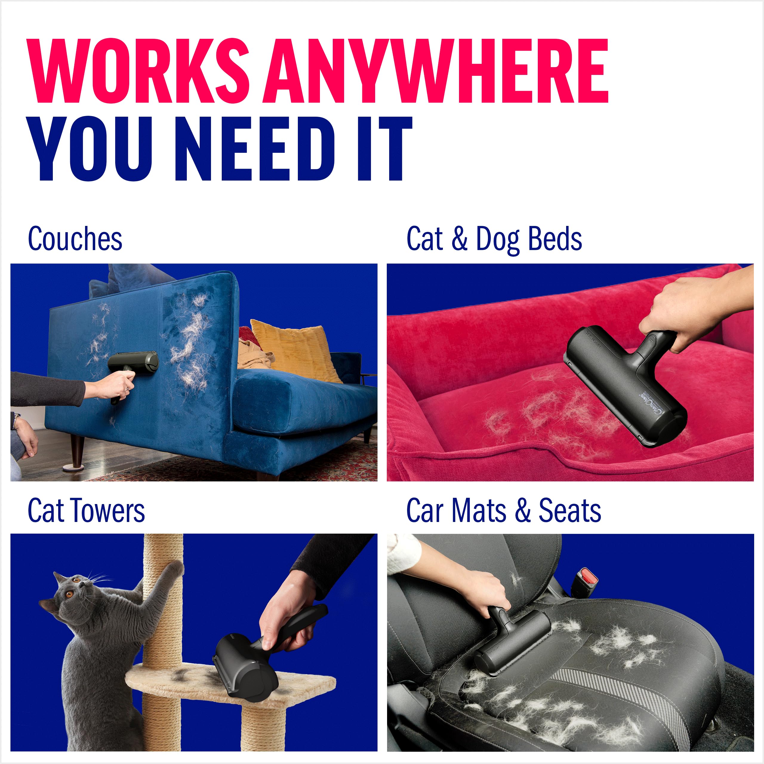 Pet Hair Remover Roller — Reusable Lint Roller for Cats & Dogs