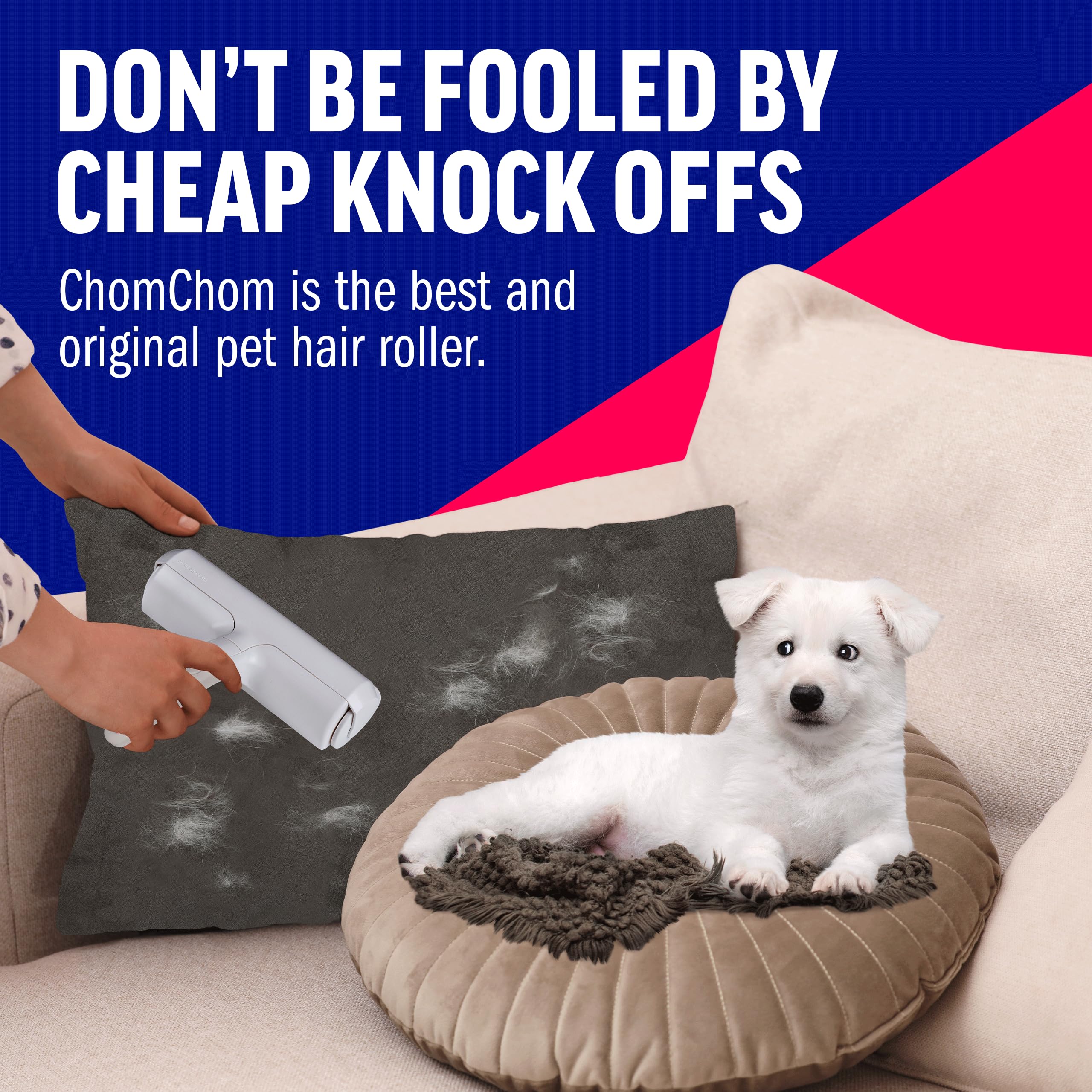 Pet Hair Remover Roller — Reusable Lint Roller for Cats & Dogs