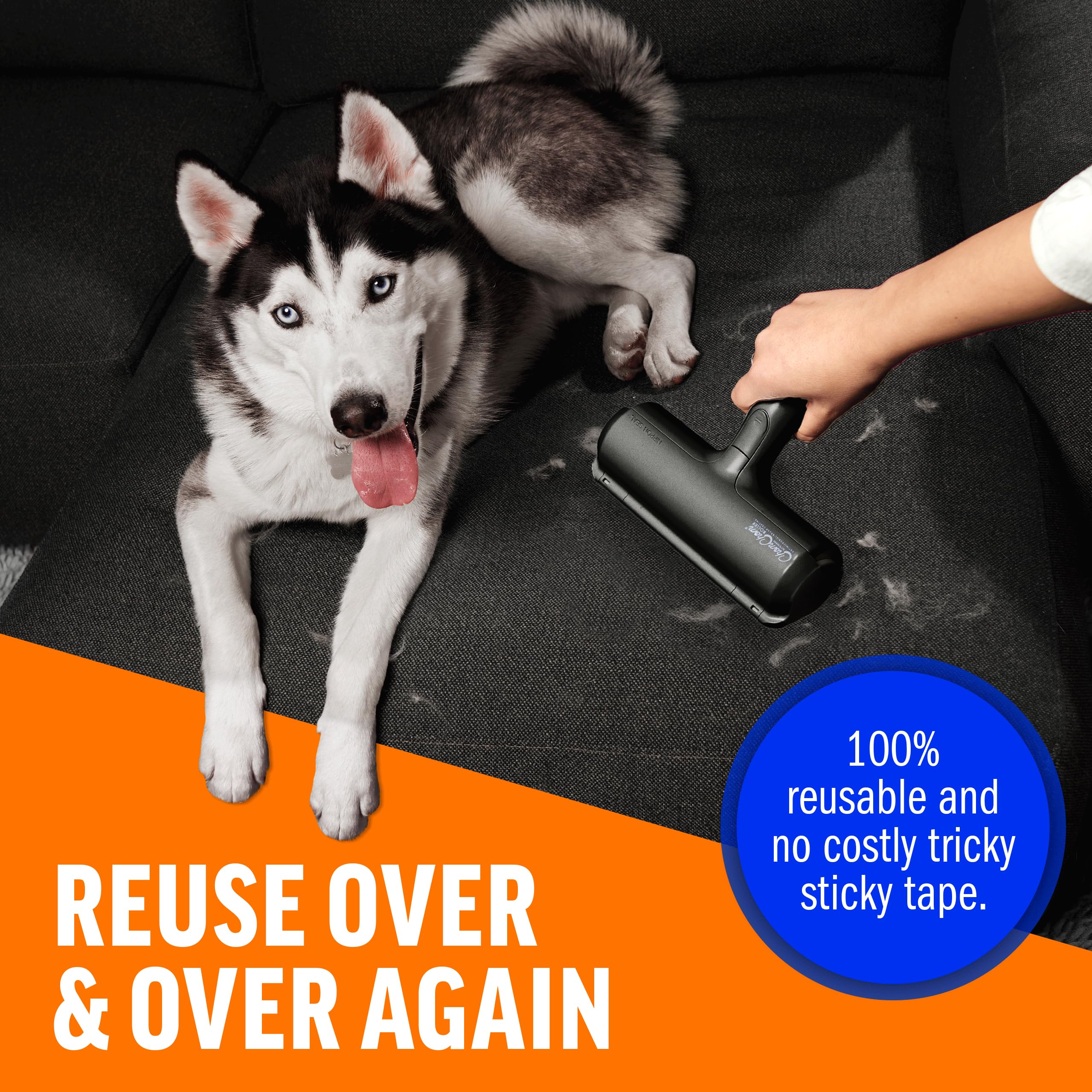 Pet Hair Remover Roller — Reusable Lint Roller for Cats & Dogs