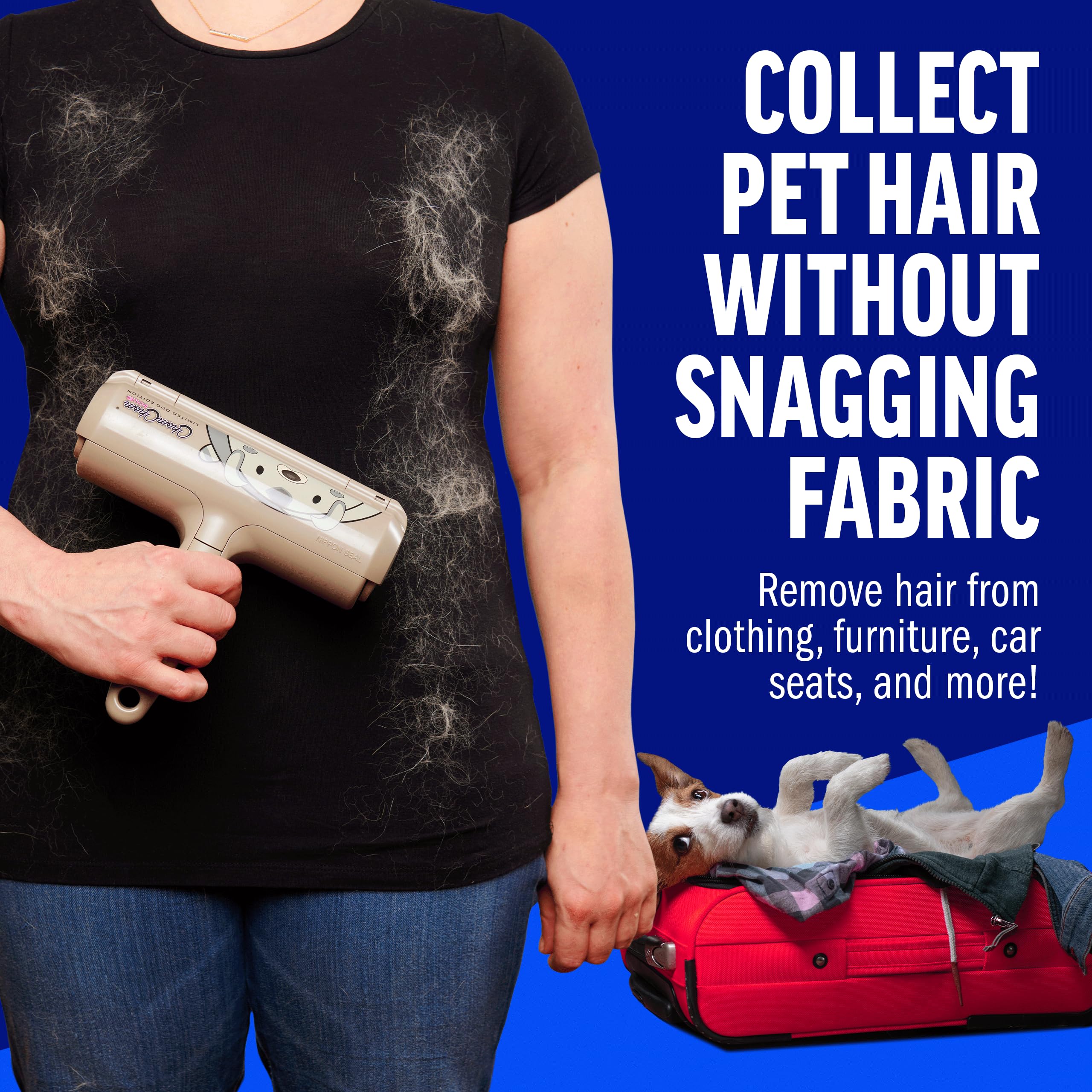 Pet Hair Remover Roller — Reusable Lint Roller for Cats & Dogs